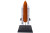 Space Shuttle Discovery 1/200 full stack model rear view showing main engines and solid rocket boosters