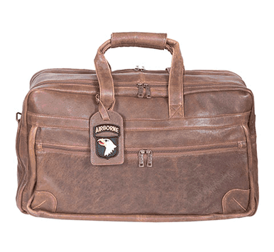 Leather Duffel Bag | Awesome Aero Squadron Travel Bag with Plane Style