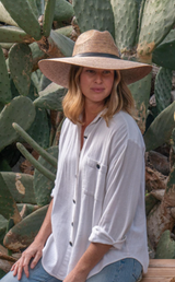 6664 – Fedora, Palm Braid, lrg