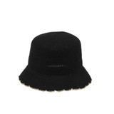 1913 – Women's Hat Bucket Knit design, 100% paper, 2" brim, elastic tie in crow