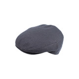 Black Mens Hat- Wool Blend, ivy cap, adjustable brass snap back