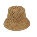 Paper Braid bucket with lace overlay