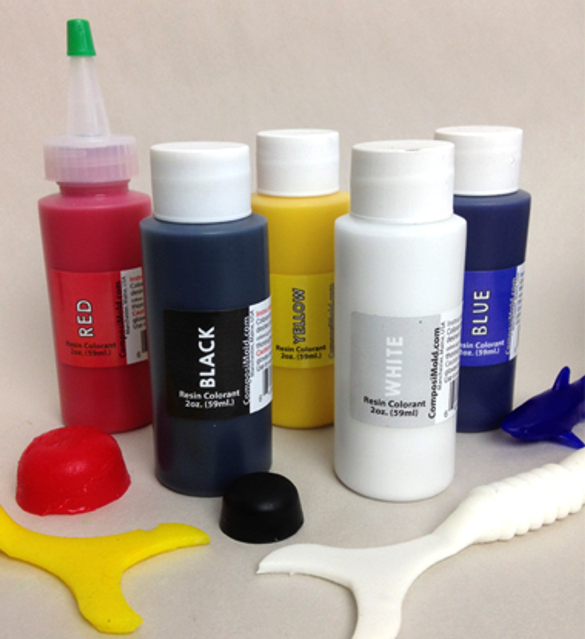 Epoxy Pigment Primary Colors (Colorant, Dye, Tint) 6cc (0.2 oz