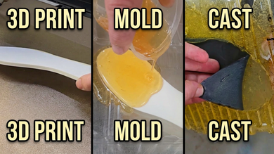 Pour On or Brush On Mold Making Technique Using ComposiMold Reusable Molding 