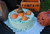 Holiday themed cake topper decorations.