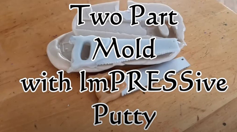 Instructions for Two Part Mold Making With ImPRESSive Putty and Silicone Casting Rubber