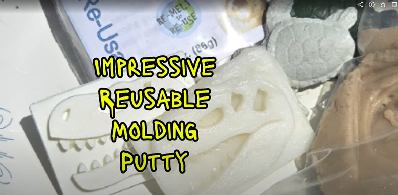 Fast, Low Cost, Effective  Reusable Molding Putty is Impressive