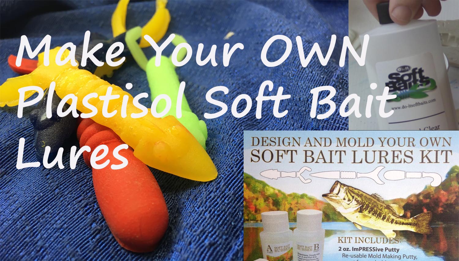 Bait DIY Fishing Mold Soft Plastic Baits Lure Plastisol Bass Speed Scremer
