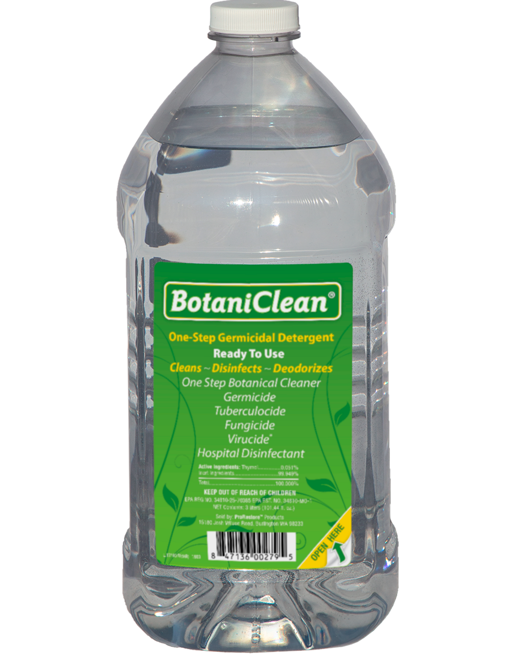 Mediclean BotaniClean Disinfectant - 3L - CASE of 4ea