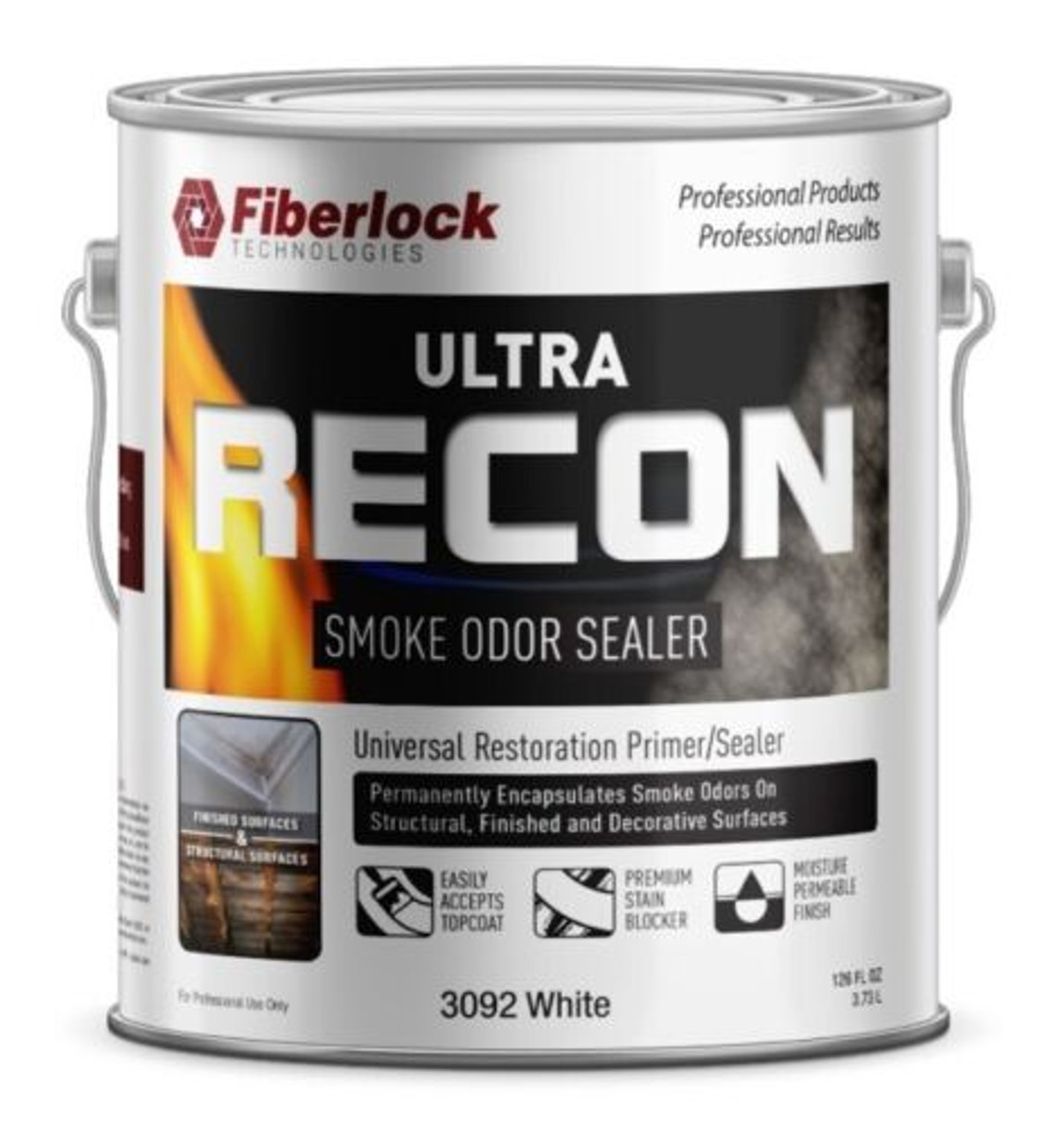 Fiberlock ULTRA RECON SmokeOdorSealer CASE of 4 gal