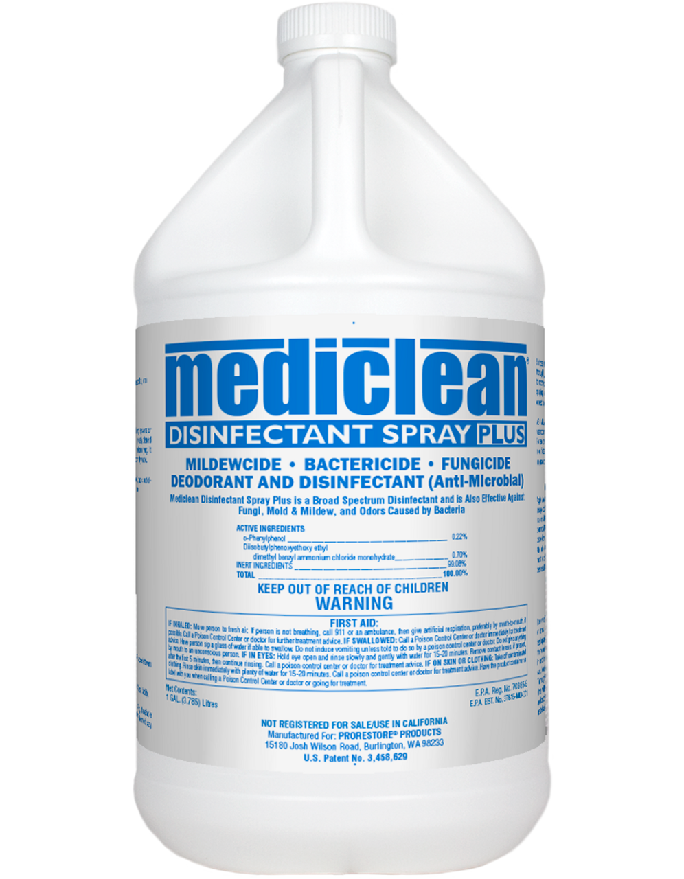 Mediclean Disinfectant Spray Plus - 1gal