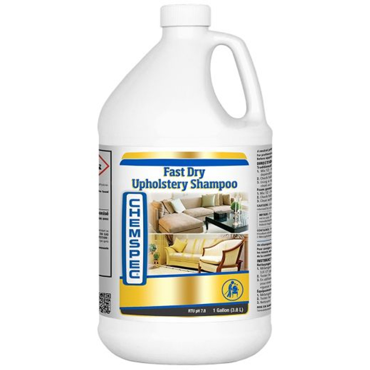Chemspec Fast Dry Upholstery Shampoo CASE of 4 gal.