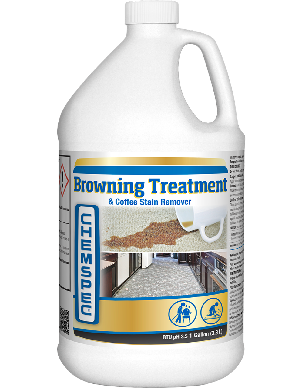 Chemspec Browning Treatment and Coffee Stain Remover - 1gal - CASE of 4ea