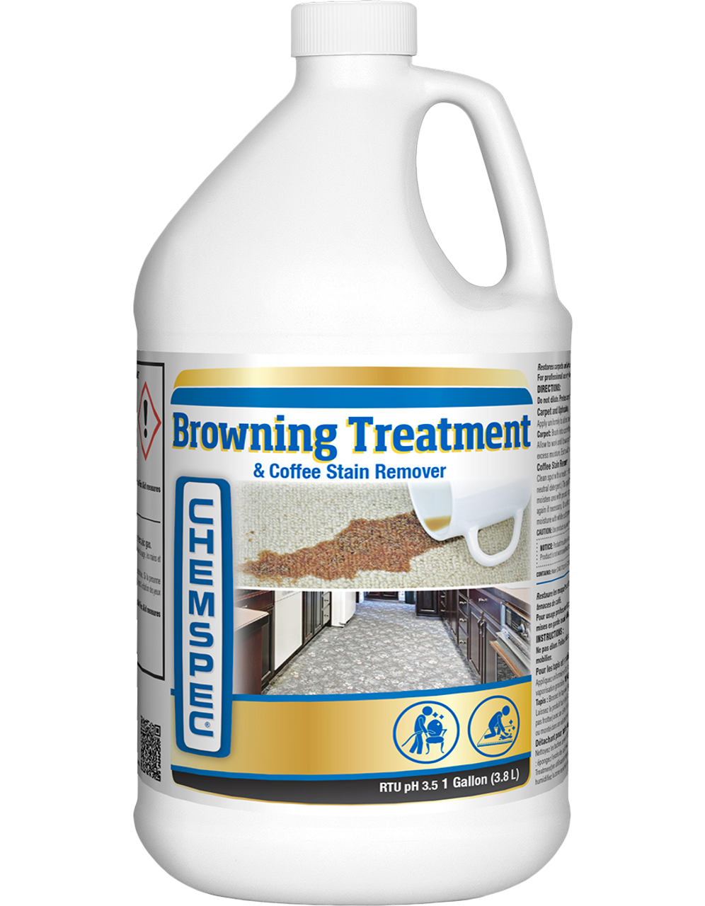 Chemspec Browning Treatment and Coffee Stain Remover - 1gal - CASE of 4ea