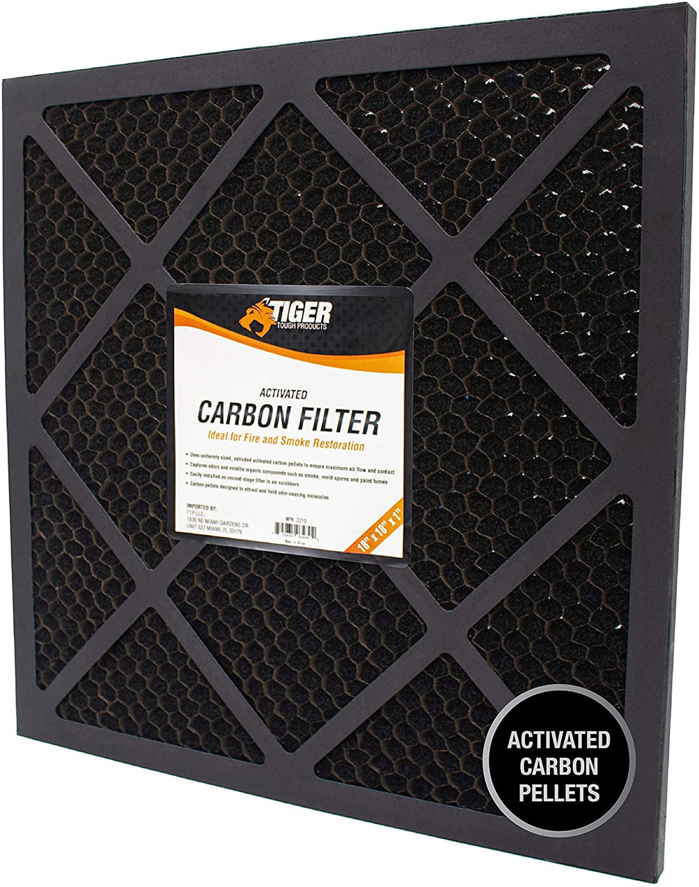 Tiger Tough Carbon Filter 16x16x1 - CASE of 4ea