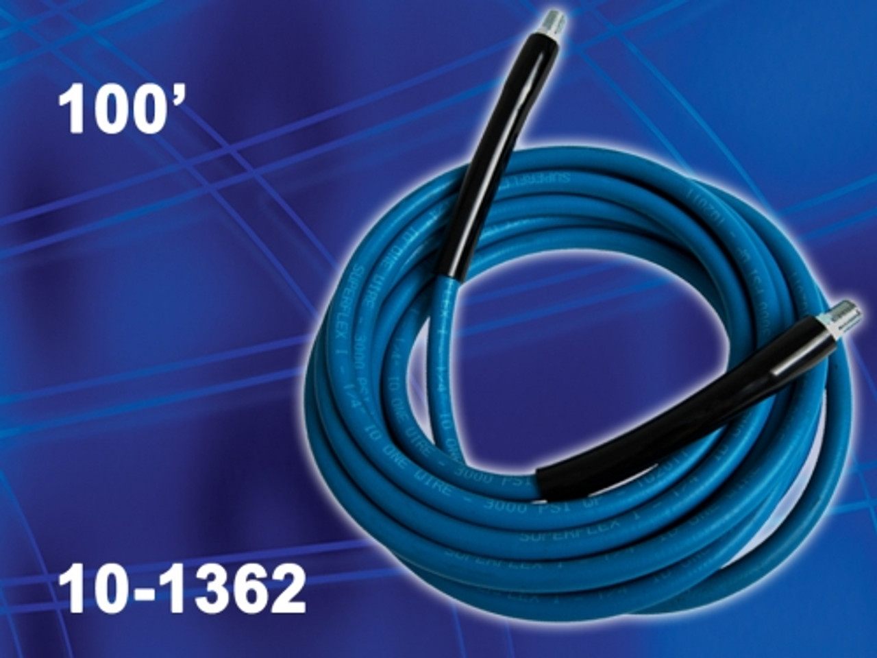 1/4" x 100' Blue Solution Hose