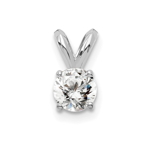 14k 1/4 carat total weight Round Certified VS/SI GH Lab Grown Diamond Solitaire Pendant PM4396-025C-WLD