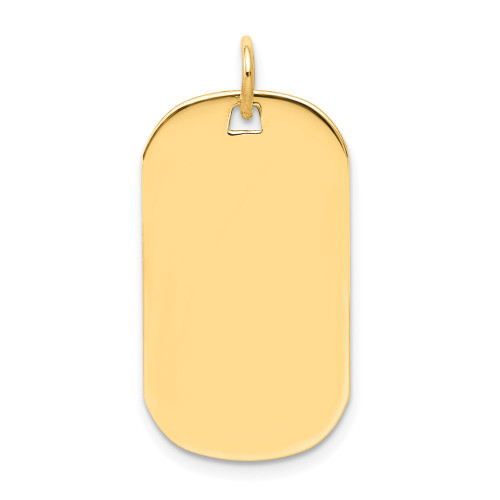 14k Plain .009 Gauge Engraveable Dog Tag Disc Charm XM552/09
