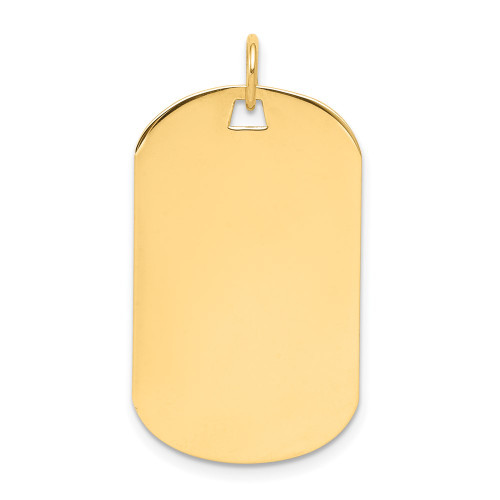 14k Plain .009 Gauge Engraveable Dog Tag Disc Charm XM554/09