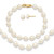 14k 5-6mm FW Cultured Pearl 5in Bracelet, 14in Necklace & Earring Set XF455SET