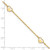 14K Polished Heart 9in Plus 1in ext Anklet ANK313-9