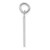14kw  Medium Polished Number 4 Charm WMP04