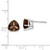 14kw 8mm Trillion Smoky Quartz Earrings XE96WSQ