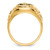 14k Polished, Antiqued and Nugget Texture AA Quality Diamond Masonic Ring Y4035AA