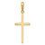10K Polished Cross Pendant 10C3784