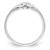14k White Gold VS Diamond heart ring Y4176VS