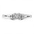 14k White Gold VS Diamond heart ring Y4176VS