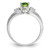 14k White Gold 7x5mm Oval Peridot AAA Diamond ring Y4450PE/AAA