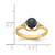 14k 6mm Black FW Cultured Pearl A Diamond ring Y4337BP/A