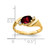 14k 7x5mm Oval Garnet AAA Diamond ring Y2260GA/AAA