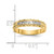 14k AA Quality 1/20 carat Diamond Trio Ladies Complete Wedding Band X8304AA-L
