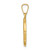 14k Polished and Satin Our Lady Fatima Medal Hollow Pendant XR1253