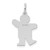 Sterling Silver Rhodium-plated Kid Charm XK1570SS