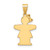 14k Two-tone AA Diamond Kid Pendant XK497AA