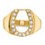14k A Diamond men's ring X9460A