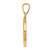 14k Polished and Satin Our Guardian Angel Medal Hollow Pendant XR1279