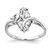 14k White Gold 12x6mm Marquise Cubic Zirconia AA Diamond ring Y4530CZ/AA