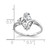 14k White Gold 12x6mm Marquise Cubic Zirconia AA Diamond ring Y4530CZ/AA