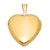 14ky 16mm with Enamel Floral Cross Heart Locket XL796