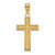 10K Large Satin Cross Pendant 10D4298