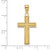 10K Large Satin Cross Pendant 10D4298