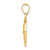 14k Polished and Satin St Patrick Medal Hollow Pendant XR1373