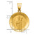 14k Polished and Satin St Patrick Medal Hollow Pendant XR1373