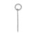 14kw Small Satin Number 86 Charm WSS86