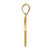 14k Polished and Satin St Francis Medal Hollow Pendant XR1322