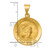 14k Polished and Satin St Francis Medal Hollow Pendant XR1322